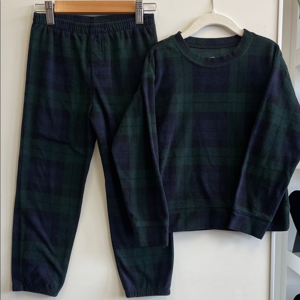 Plaid Gap Matching Fleece Pajamas Boy 5
